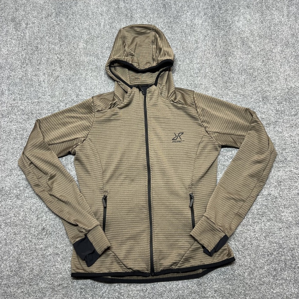 RevolutionRace Jacket Womens Medium Brown Hooded Fleece Full Zip Hiking Outdoor